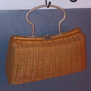 1970s wicker purse